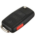 Remote Flip Key Fob VW Jetta Golf transmitter Uncut 4 Buttons