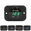 12V-24V Waterproof LED Marine Voltmeter Voltage Meter Gauge Car Motorcycle Boat