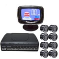 Car Reverse Backup Radar Indicator System Reverse Buzzer Radar Sensors LED Display 12V 8