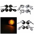 Motorcycle Bullet Rear Bobber Turn Signal Light For Harley LED Dyna 4pcs 39MM