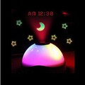 Clock White Touch Sensor Projector Time Digital Colorful Light