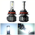 High Xenon White Car Headlight Bulbs 6000K LED 80W Pair Low Beam Light 8000LM