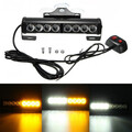 Light Yellow White Emergency Warning Light Strobe Flash Lamp Car Wind Shield Suction Bar Burst