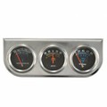 Sliver Meter Water Temp Ammeter Mechanical Car Auto Trio Oil Pressure Gauge