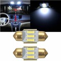 Pair LED Reading Light Festoon Bulb White 31MM SMD Number Error Free Plate Interior