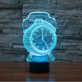 Novelty Lighting Decoration Atmosphere Lamp Clock 3d Christmas Light 100 Touch Dimming