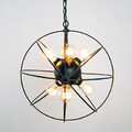 Painting Metal 60w Pendant Light Living Room Retro Globe E26