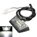 LED Number License Rear Quad Bike Light For Motorcycle E-Marked 12V 3 Plate