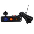 Switch Panel Marine Car Boat 5V 4.2A Motorcycle Dual USB Charger Voltmeter LED Waterproof