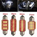 Pair LED Car Interior Canbus Error Free Festoon Bulbs Lights Reading Number Plate