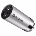 5V PC iPad Dual USB Quick Car Charger iPhone Stainless Steel 4.8A 6s 6 Plus