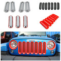 Grille Front Mesh Grill Insert Cover Kit Jeep Wrangler JK