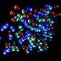 100-led Rgb Solar Powered Christmas Light Outdoor String Lamp