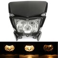 Street Fighter Motorcycle Fairing Beam Hi Lo Universal DirtBike Headlight Lamp 12V