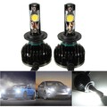 H13 Light Bulbs 9005 9006 H4 4800LM 5000K White 60W LED Headlight Kit