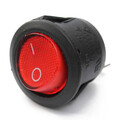 Round LED Illuminated ON OFF Rocker Switch Car Dashboard