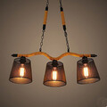 Personality Chandelier Three Head Rope Pastoral Creative