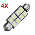 Nonpolar 4X 41MM Car Reading Light 8SMD