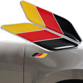 Emblems German Decor 3D Car Truck Bike Sticker Badge 2Pcs Laptop Flag Decal