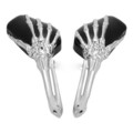 Shadow 10mm Claw Universal Motorcycle Skull Hand Rear View Mirrors
