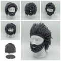 Knit Mask Cap Unisex Hat Party Funny Beard Beanie Warm Winter Men Women