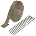 Tape With 6 Ties Titanium Exhaust Heat Pipe Stainless Fiber Wrap Insulation Glass