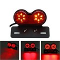 Dual Twin DC 12V Motorcycle Integrated Tail Lamp LED Brake License Plate Turn Signal Light