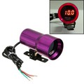 Purple LED Digital Display Gauge Meter Red Ratio Air Fuel Car Case 37mm Univesal