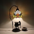 Traditional/classic Metal Rustic Multi-shade Lodge Tiffany Table Lamps
