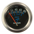 Electrical Black 12V DC Mechanical Automotive Oil Pressure Gauge Fuel