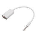 17cm Car MP3 Cable USB 3.5mm Male Cord Line Cable PVC Converter Audio