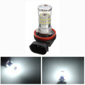 Headlight DRL 4.8W 3014 48SMD LED Car White 600Lm H8 Fog Light Bulb