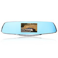 Dual Lens Camera G-sensor Dash Recorder Rear View Mirror Inch HD 1080P Car DVR
