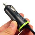 Car Charger Adapter USB Port Micro Line High Power Auto Rapid Spring