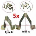 Upholstery VW Clips Metal Lining Trim Panel Interior AUDI SEAT SKODA 5pcs