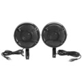 Speaker AMPLIFIER Motorcycle Bike Music Inch Black Horn Pair Waterproof