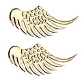 Emblem Badge Car Alloy Angel 3D Decal Sticker Metal Wings Design