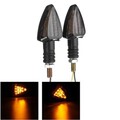 Motorcycle Motor Bike Amber LED Arrow Turn Signal Indicators Light Pair 12V