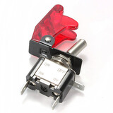 SPST Toggle Rocker Switch Control ON OFF 12V 20A Red Car Cover LED