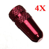 Presta Race Presta High Pressure Valve Red Bicycle MTB 4X Caps