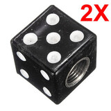 Two Dice Tyre Tire Air Valve Car Truck Dust Cover Cap for Motorcycle