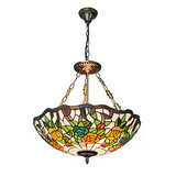 Dining Room Retro Glass Inch Fixture Light Pendant Lights Living Room Tiffany