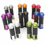 Motorcycle Dirt Bike 25mm Handlebar Hand Grips Rubber Aluminum CNC