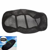 Breathable Protector Motorcycle Scooter Black Net Seat Cover 3D