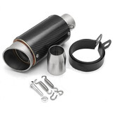 Cylinder Exhaust Muffler Pipe Carbonfiber Universal Motorcycle 38-51mm