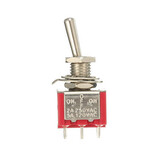 Toggle Switch 2A 250VAC DPDT On-Off-On Red 5A 6 PINs 3 Position 120Vac