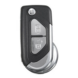 Flip Uncut Blade 2 Buttons Plating Remote Key Fob Case Shell Citroen