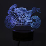 Lights Bedroom Powered 0.5W Lamp Visual DC5V Table USB 3D Night Remote Control Motorcycle LED