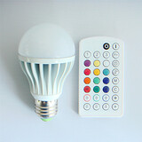 Rgb 9w Music Led Bulb Color 1pcs