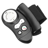 Receiver Hands Free Wireless Bluetooth Car Phone Speaker Mp3 Steel Ring Wheel Kit